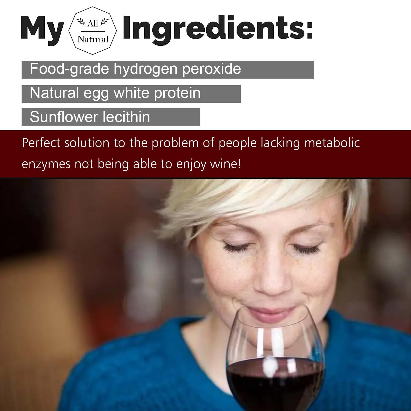 WEESIGEI WEESIGEI Wine Purifier to Reduce Sulfite with Histamine: Alleviates Headaches, Prevent Wine Sensitivities Wine Wand Alternative(Bottle of 4)