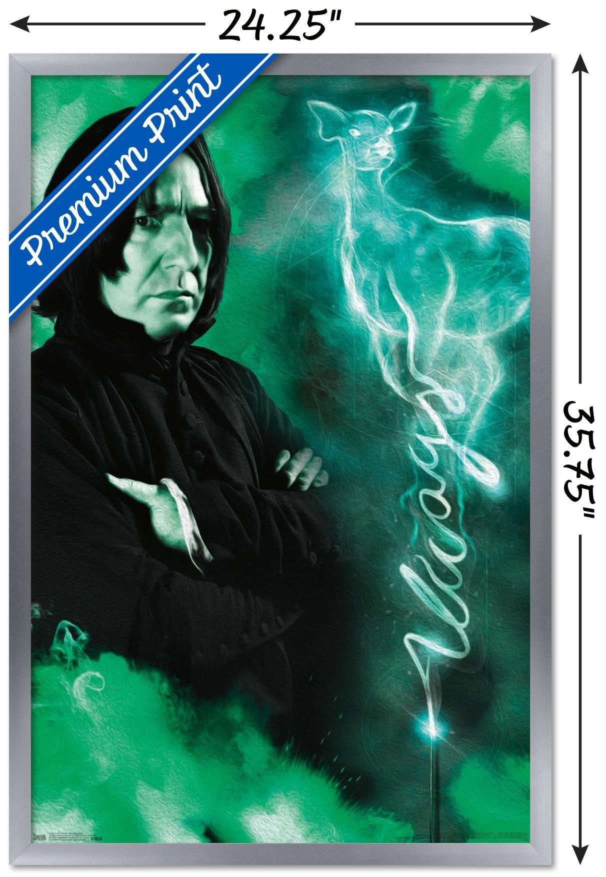 Trends International Trends International The Wizarding World: Harry Potter - Snape Always Wall Poster, 34L x 22.4W, Silver Framed Version