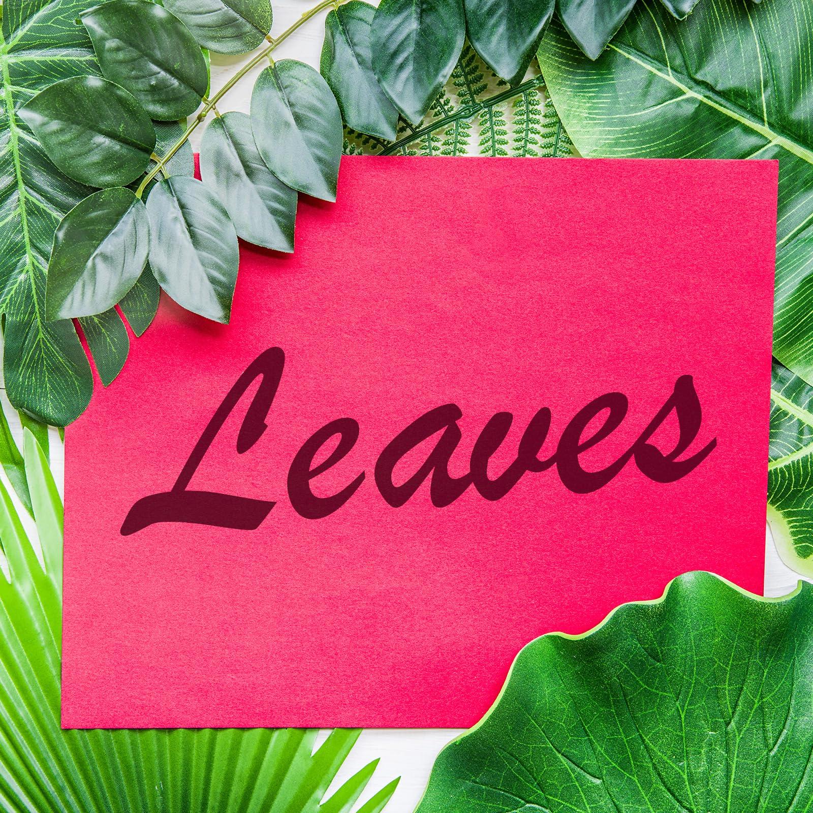 PATIKIL PATIKIL 8\" Gold Palm Leaves, 12 Pack Artificial Palm Leaves Faux Palm Fronds Fake Palm Leaf Simulation Tree Leaves for Home Hawaiian Jungle Beach Party, Style 22