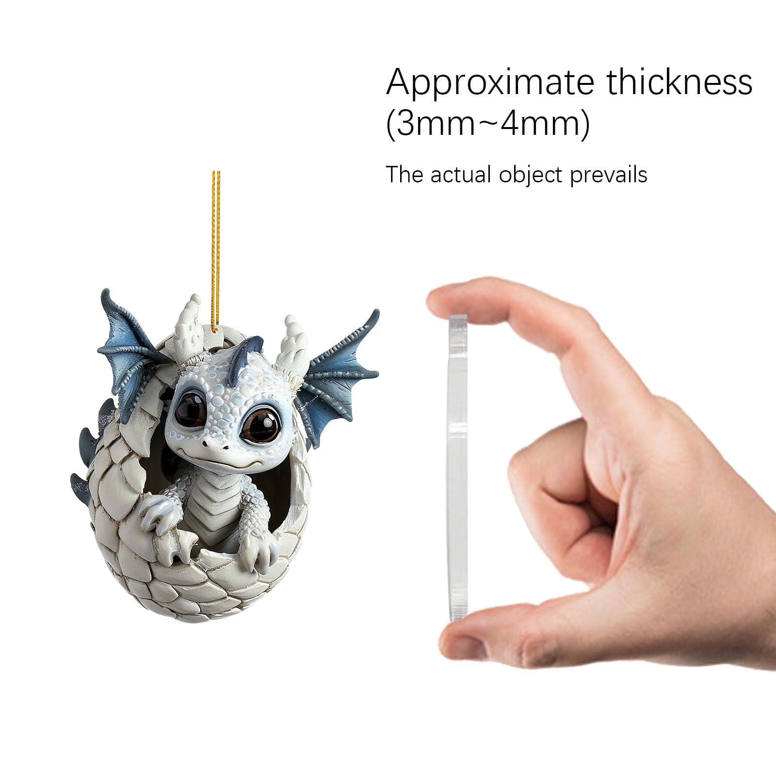 Whedai Hanging Lighted Christmas Decorations New Christmas Tree Decoration Acrylic Flat Pendant 2D Party New Year Christmas Crafts Independent Day Gnome (B, One Size)