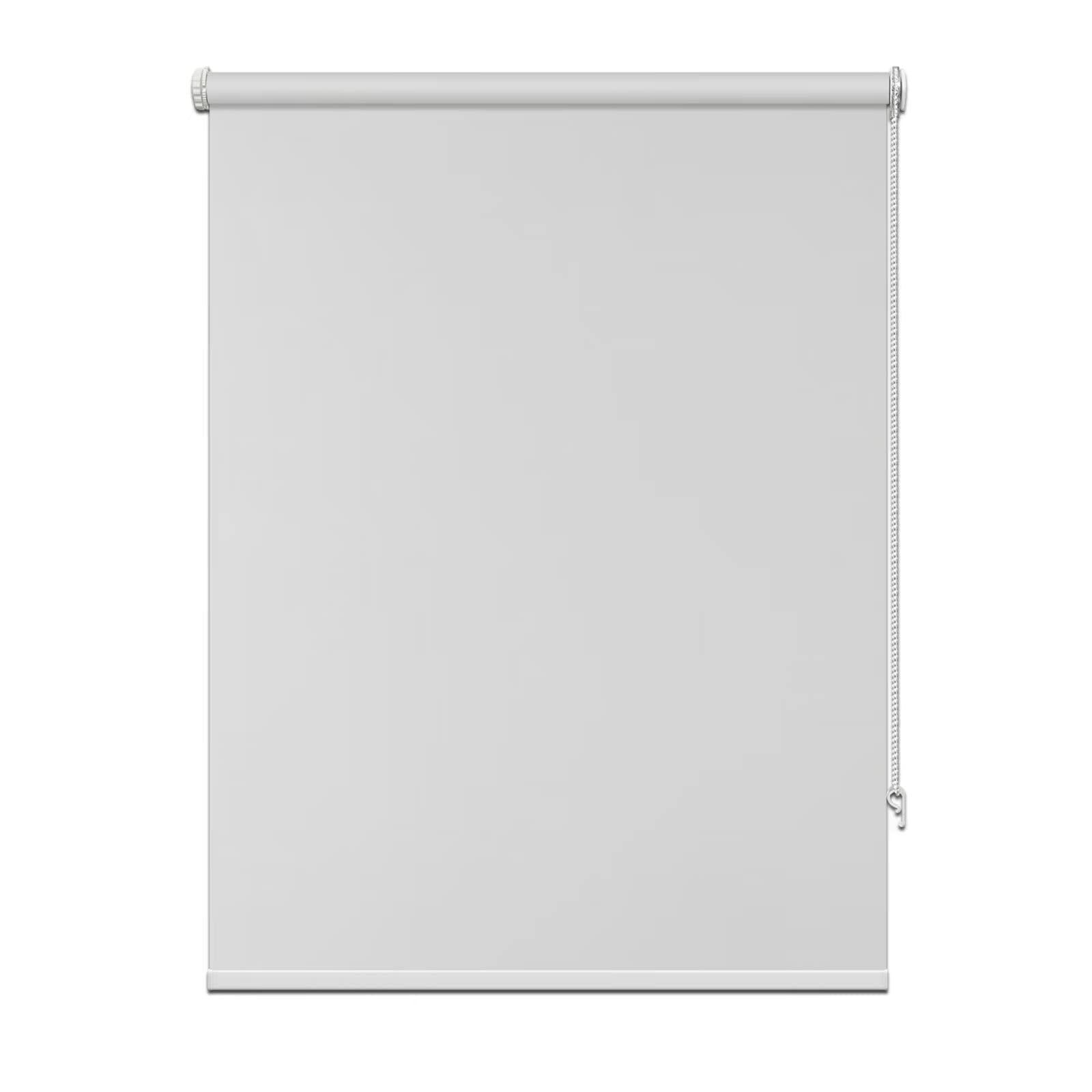 fhsblinds FHSBLINDS No Tool No Drill Window Blinds & Shades for Home Custom Roller Window Shades-Room Darkening Waterproof Blackout Blinds for Windows Kitchen Bedroom (Cool Silver 100% Blackout, 29" W x 72" H)