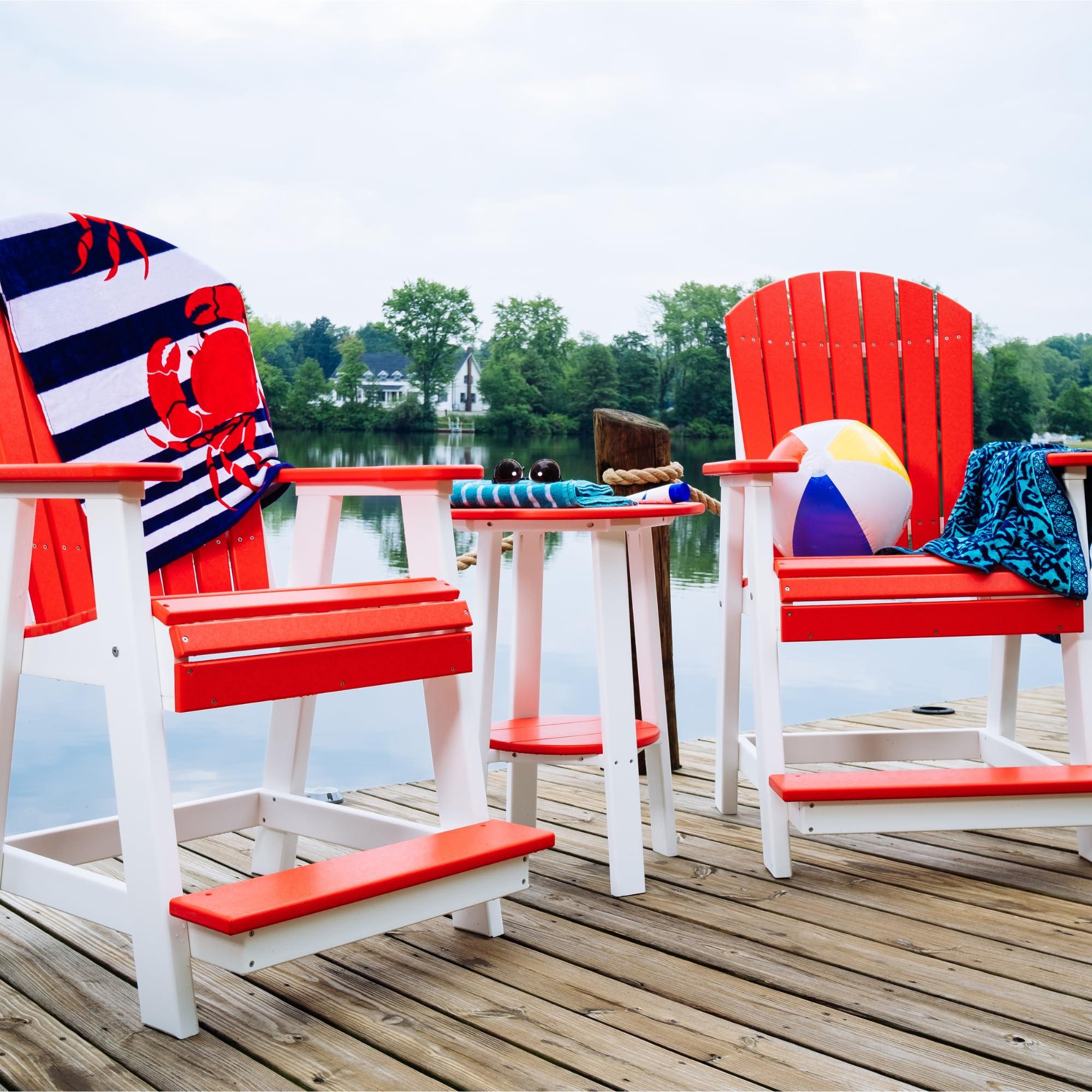 LuxCraft LuxCraft Deluxe End Table 28\" Lime Green/White