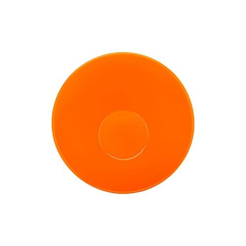 GET G.E.T. B-792-OR/BK Angled Cascading Serving Bowl for Salads, Rice and Dessert, 24 Ounce / 9.25\", Orange/Black, 1 Count (Pack of 1)