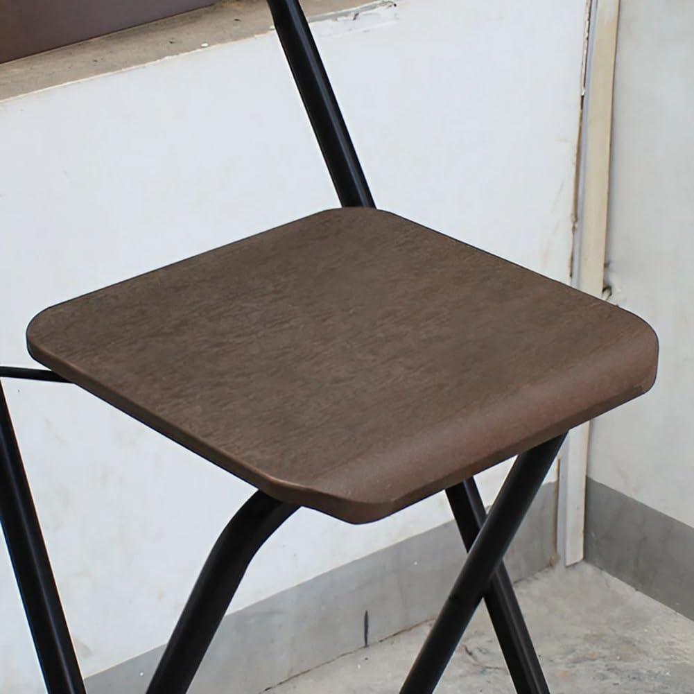 SOYDAN 26Inch Heavy Duty Wooden Folding Counter Stool, Modern Bar Stool with Backrest, Metal Frame, Capacity 150KG/330Lb, High Chair for Home, Outdoor, Kitchen (Size : 1Pc)