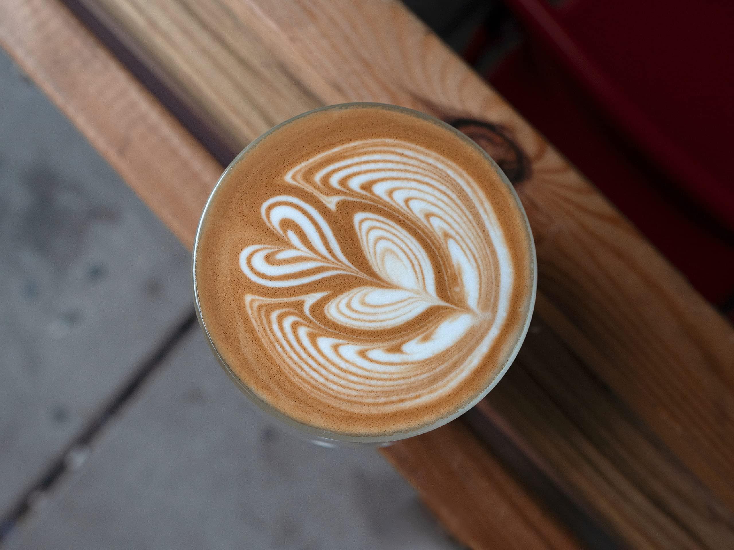 KRUVE KRUVE IMAGINE Coffee Cups - Handcrafted Double-Wall Glass Cups (Set of Two, 8.5oz/250ml) - Perfect for Latte Art and Espresso - Durable Borosilicate Glass - Ideal Gift for Coffee Mugs Lovers - Latte