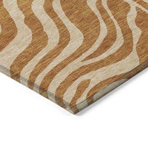 Addison Rugs Addison Rugs Chantille ACN1042 Orange 2'6" x 3'10" Indoor Outdoor Area Rug, Easy Clean, Machine Washable, Non Shedding, Bedroom, Entry, Living Room, Dining Room, Kitchen, Patio Rug