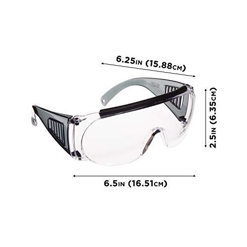 Allen Company Allen Company Safety Glasses - Ballistic Eye Protection for Men and Women - Shooting Accessories that Work with Prescription Glasses - ANSI Z87.1 Impact Resistance - Clear