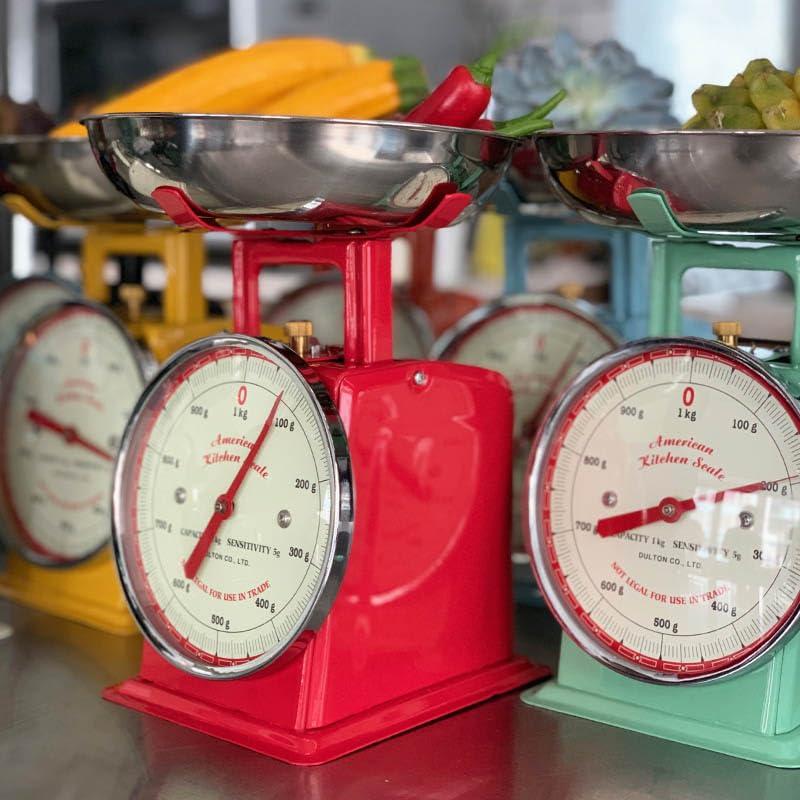 DULTON Dulton BSK8504 American Kitchen Scale, 2.2 lbs (1 kg), Saxophone 100-061 Body: Steel, Plate: Stainless Steel, China