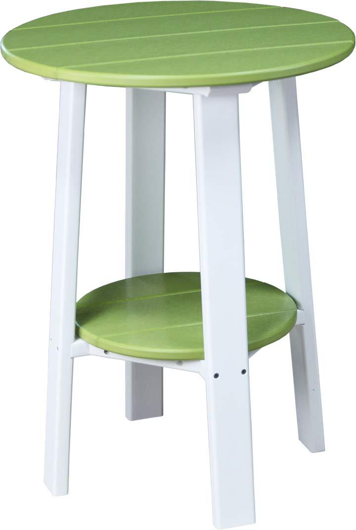 LuxCraft LuxCraft Deluxe End Table 28\" Lime Green/White