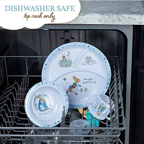 KIDS PREFERRED Beatrix Potter Peter Rabbit 5 Piece Melamine Dinnerware Set
