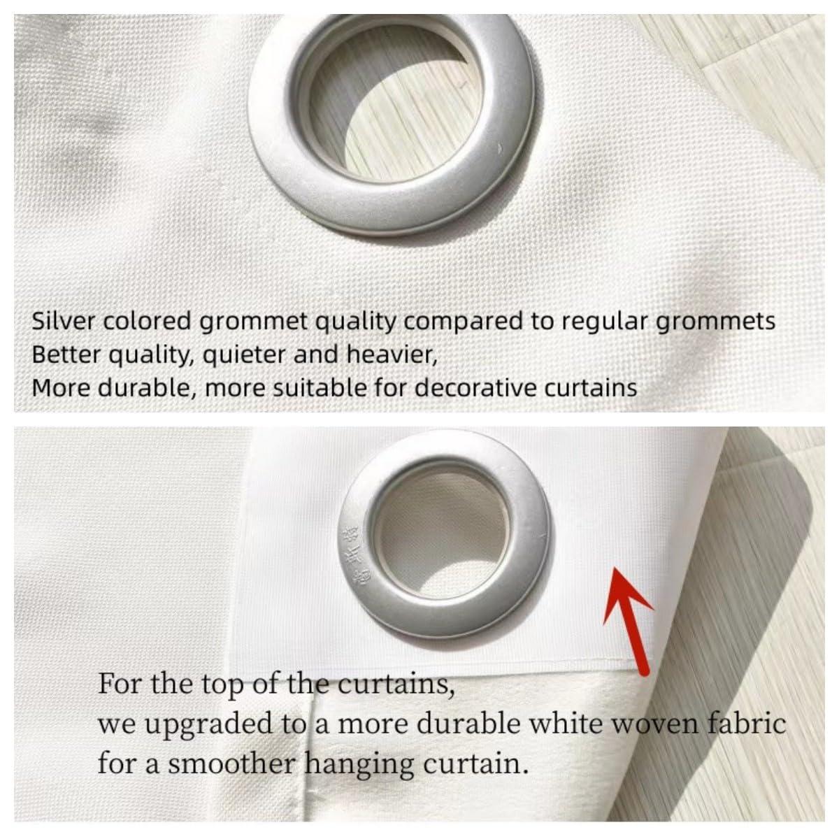 ILUOGUDU Pink Sliding Door Curtains 84 inch Length Semi Blackout Linen Curtain Panels Sliding Glass Door Curtains Farmhouse Patio Door Curtains for Kids Nursery Room ,1Pc (Grommet Curtains, 84"W x 84"L)