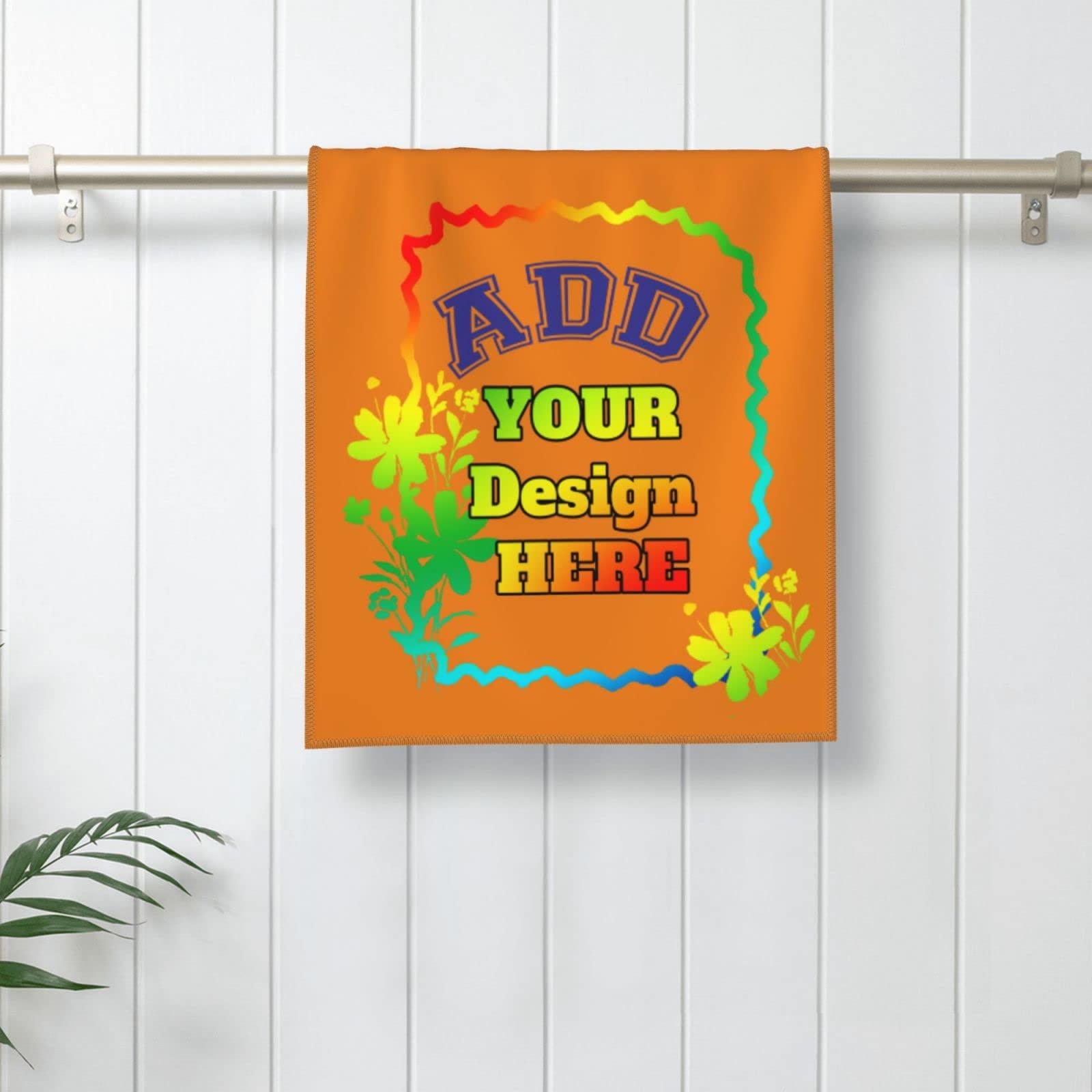 Generic Towels Customized Towels Add Pictures/Text/Logo to Customize Your own Personalized Beach Towels 12x27.5in