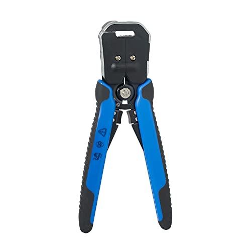 Klein Tools Klein Tools 11061 Self-Adjusting Wire Stripper / Cutter, Heavy Duty, for 10-20 AWG Solid, 12-22 AWG Stranded, and Romex Wire 12/2 and 14/2