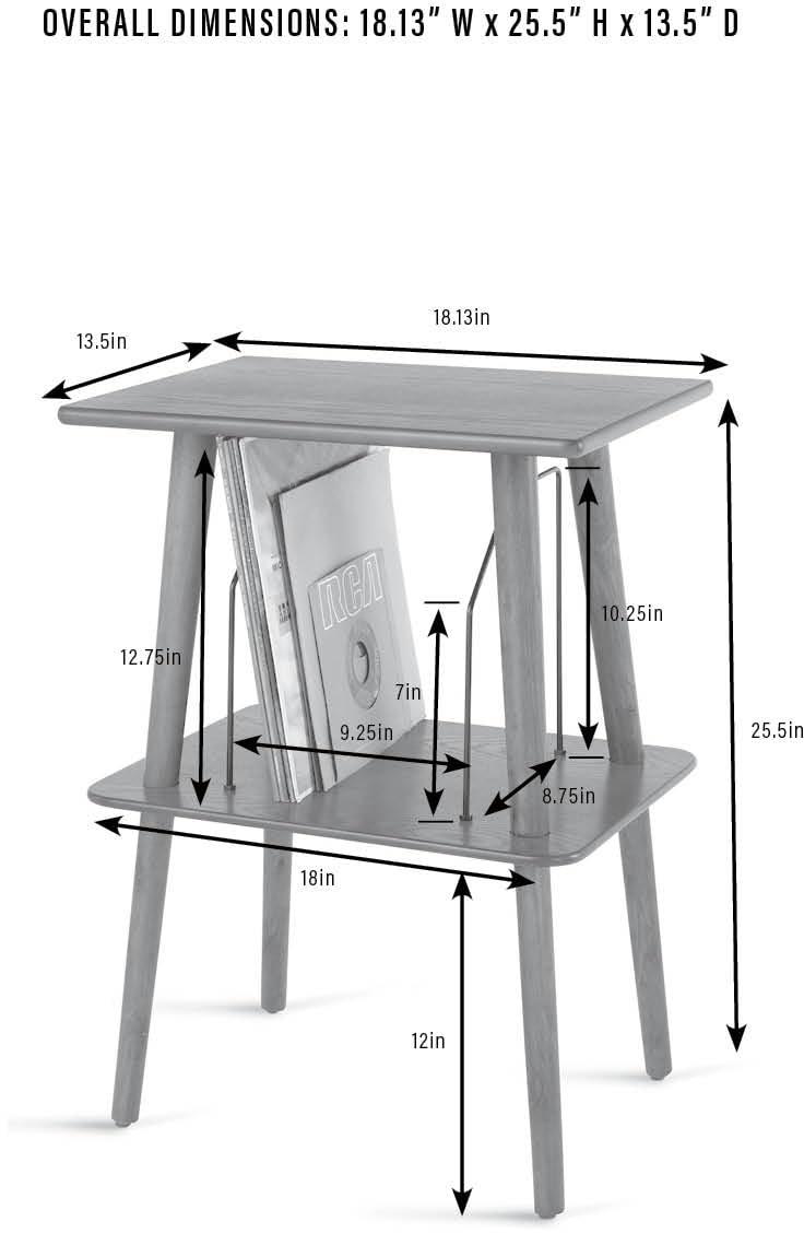 Crosley Crosley Manchester Record Player Stand, Media Console with Vinyl Storage, Modern Home Organizer, Paprika