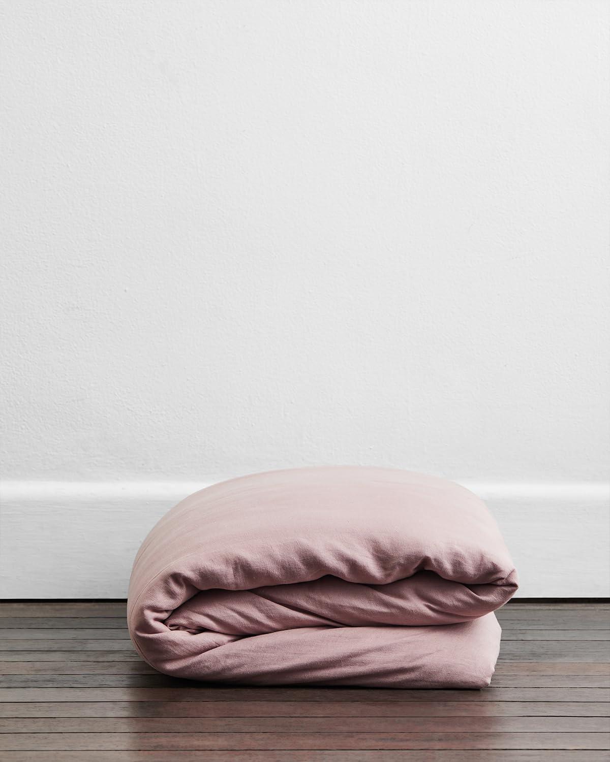 Bed Threads Bed Threads - Linen Duvet Cover - 100% French Flax Linen - 170 GSM - Luxury Duvet Cover - Eco-Friendly - Breathable, Durable & Soft - with Button Closures - Machine Washable - Full/Queen - Lavender