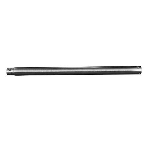 uxcell uxcell 24 Inch (Length) x 3/4 Inch (NPT) Steel Pendant Extended Rod Extension Downrod Brush Nickel