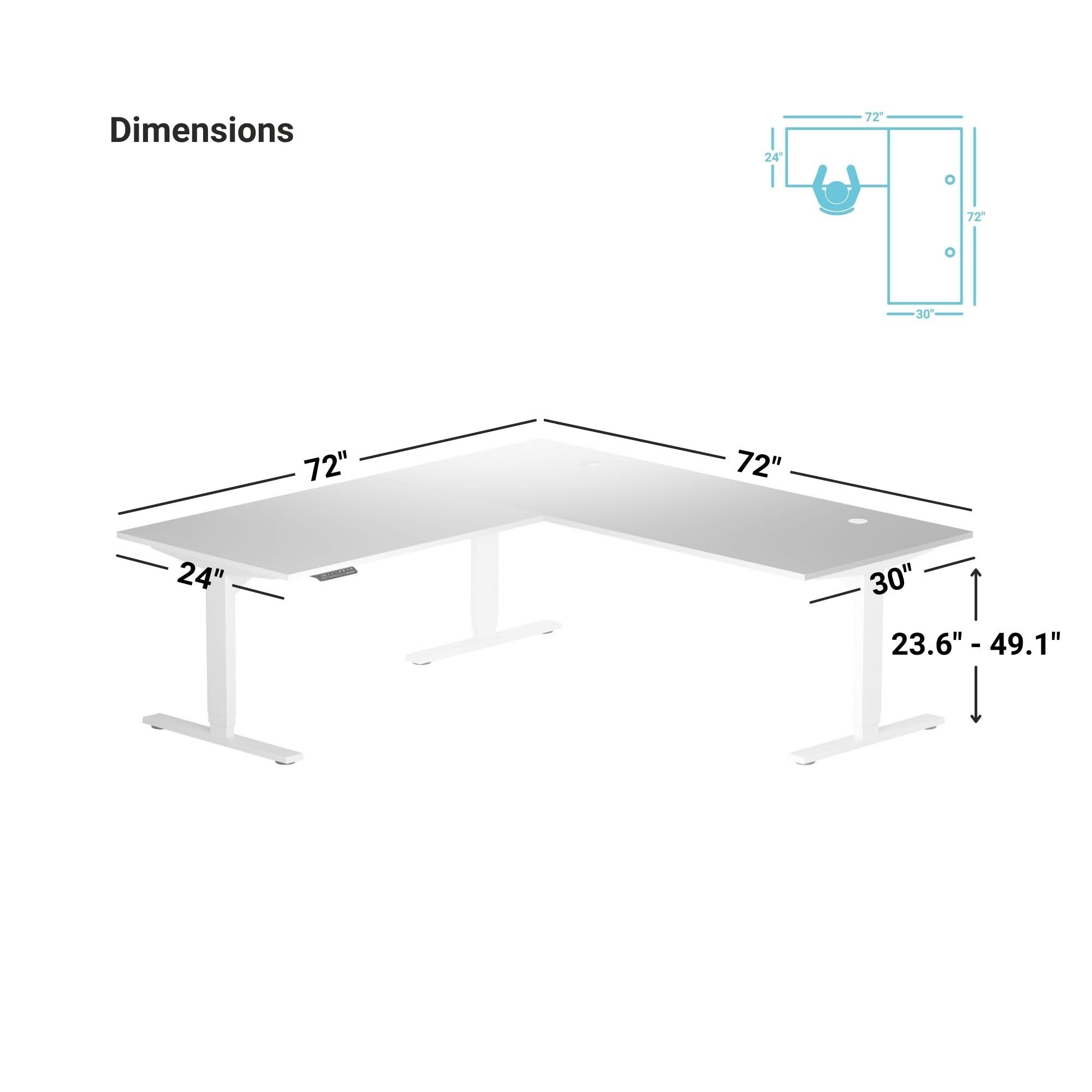 Progressive Desk Progressive Desk Standing Desk: FLT-05, DT-4224-GO, DT-7230-GO-D80, DA-10-Black 1 Kit