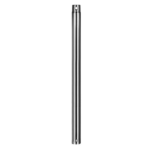 uxcell uxcell 24 Inch (Length) x 3/4 Inch (NPT) Steel Pendant Extended Rod Extension Downrod Brush Nickel