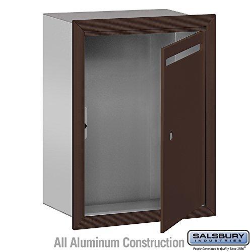 Salsbury Industries Salsbury Industries 2245ZU Standard Recessed Mounted Letter Box with USPS Access, Bronze