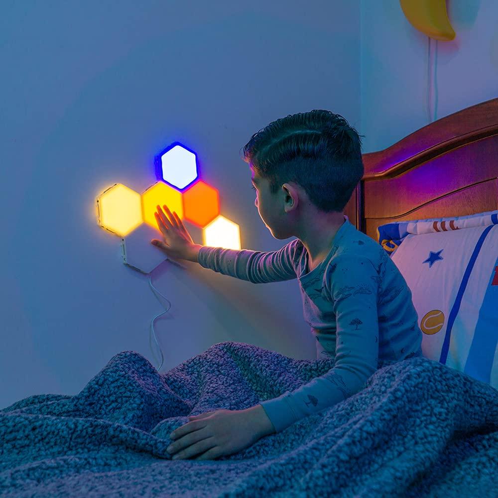 Bright Autism Bright Autism Tap-Tap Touch Sensory Lights Dimmable Room Lighting for Therapeutic & Educational Play. Visual & Tactile Soothing LED Stimulation. Perfect Addition to Your Child\'s Bedroom (6pcs)
