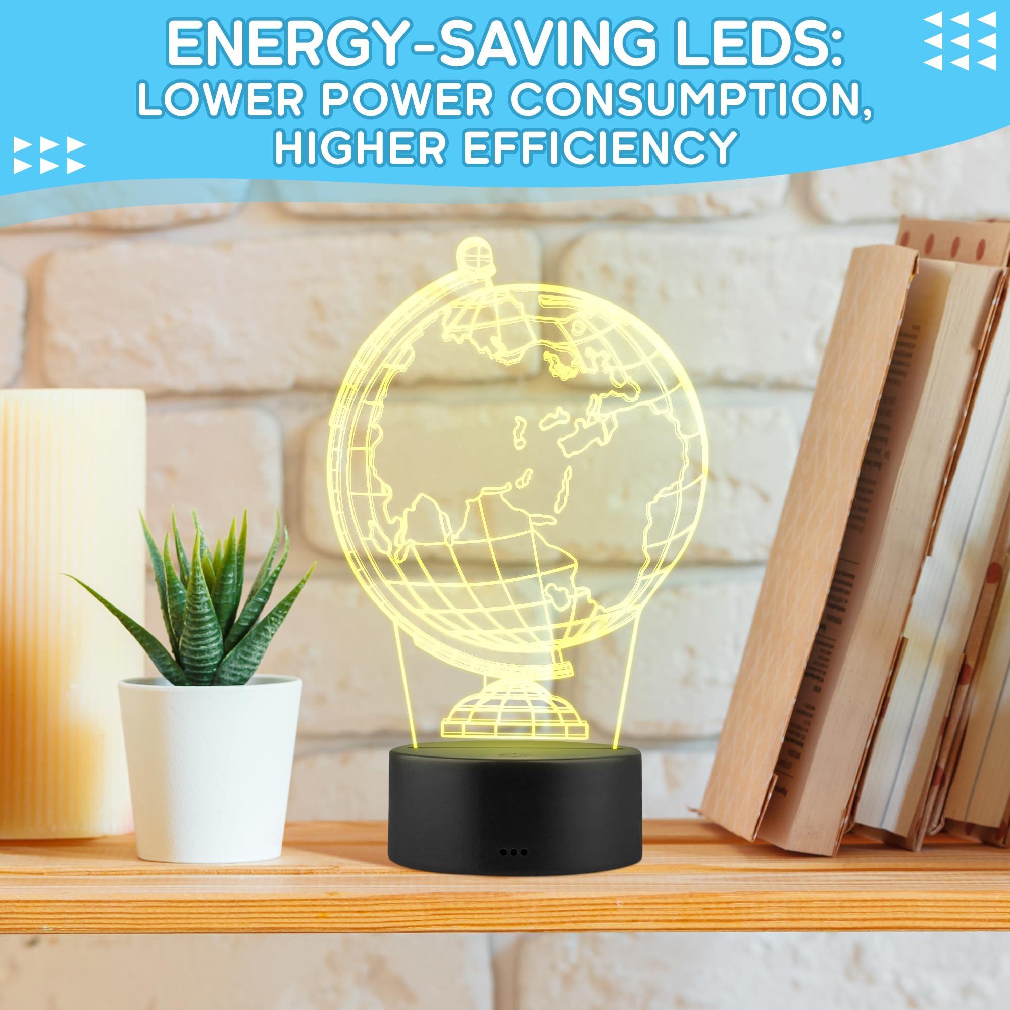 Reluen Reluen 3D LED Light Base for Glass Art 3D - Small Lamp Base Light for Crystal Display USB Lamp Base Living Room Light Base Small Black Light Display Base - 3D Desk Night Light Base LED Display Base