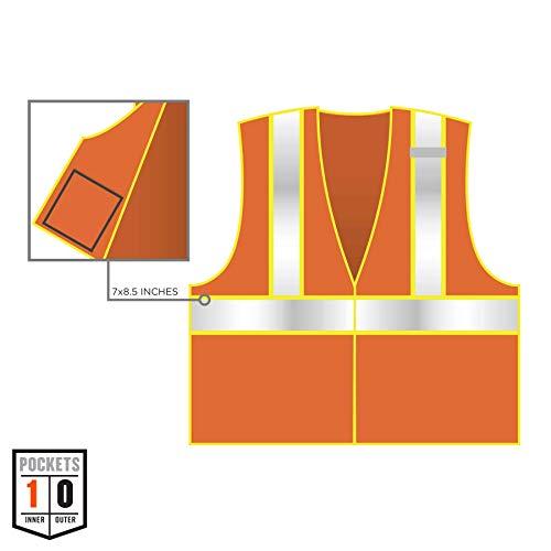 Ergodyne Ergodyne - 21319 GloWear 8230Z ANSI Two-Tone High Visibility Orange Reflective Safety Vest, 4XL/5XL