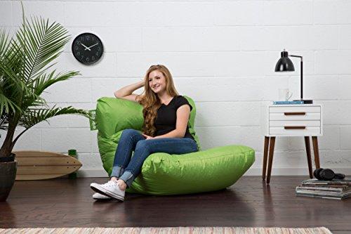 Big Joe Big Joe Roma Bean Bag Chair, Spicy Lime Smartmax, Durable Polyester Nylon Blend, 3 feet