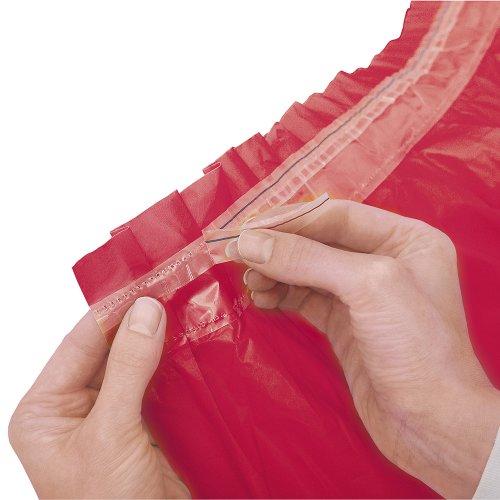 Unique Unique Industries Ruby Red Plastic Table Skirt, 29" x 14 ft, Multicolor