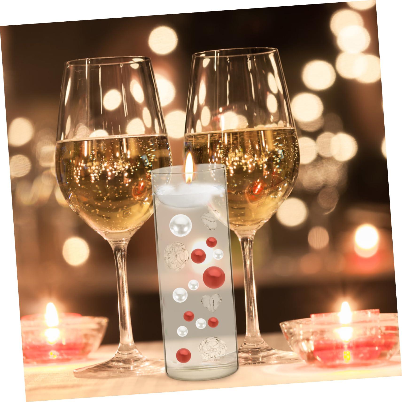 LIFKOME LIFKOME 4sets Unique Design Faux Pearls Vase Fillers Resilient Bead Ornaments for Decorative Vases 94pcs*4