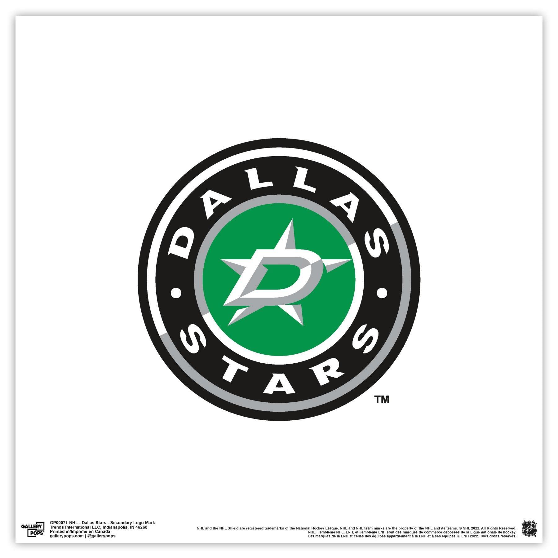 Trends International Trends International Gallery Pops NHL Dallas Stars - Secondary Logo Mark Wall Art Wall Poster, 12\" x 12\", Unframed Version