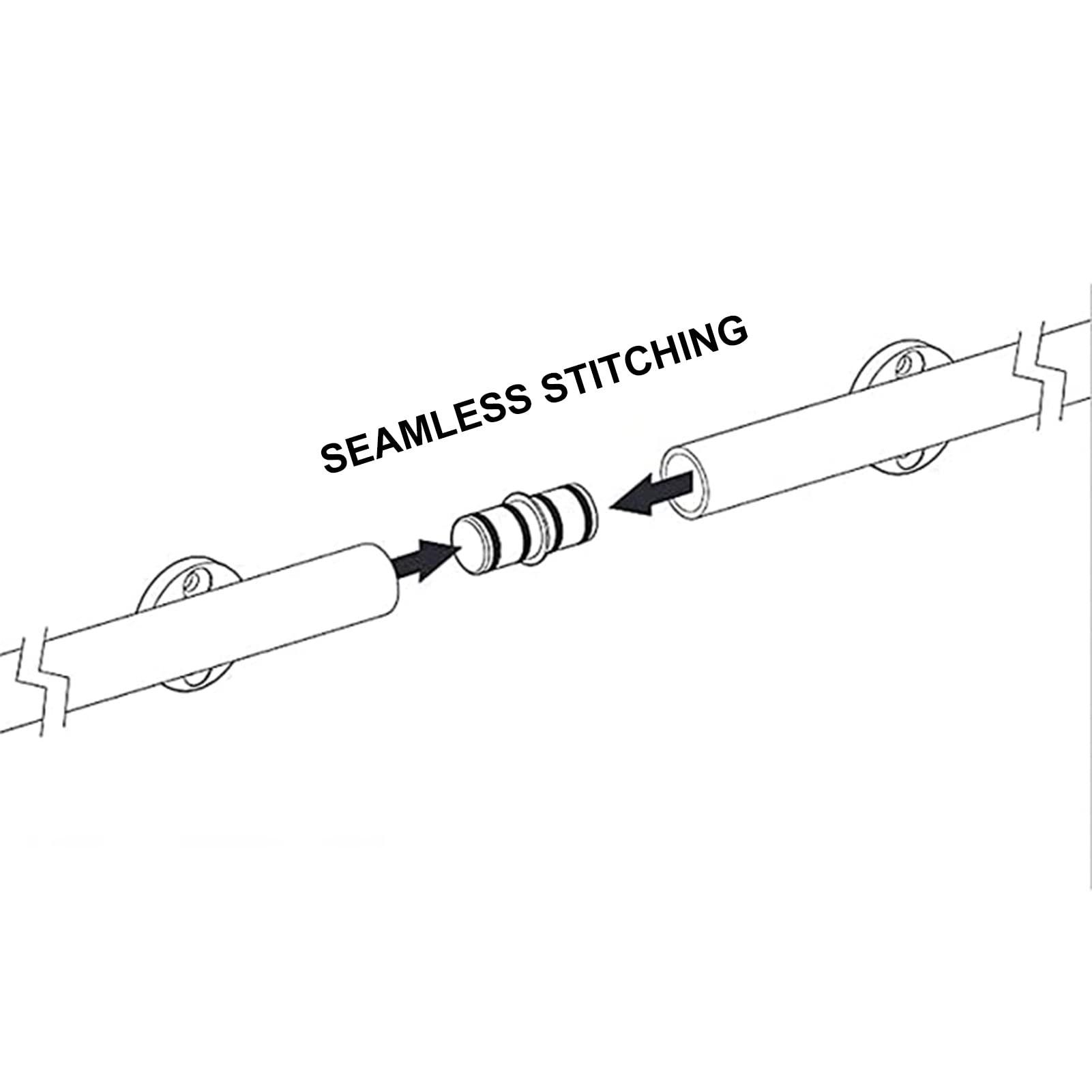 XFSHKJS XFSHKJS Sliding Ladder Library Full Set Hardware Kit 3.3ft-20ft (No Ladder), Rustic Black, Sliding Library Hardware Rolling Track, with Floor Roller Wheels, for Home/Indoor/Loft