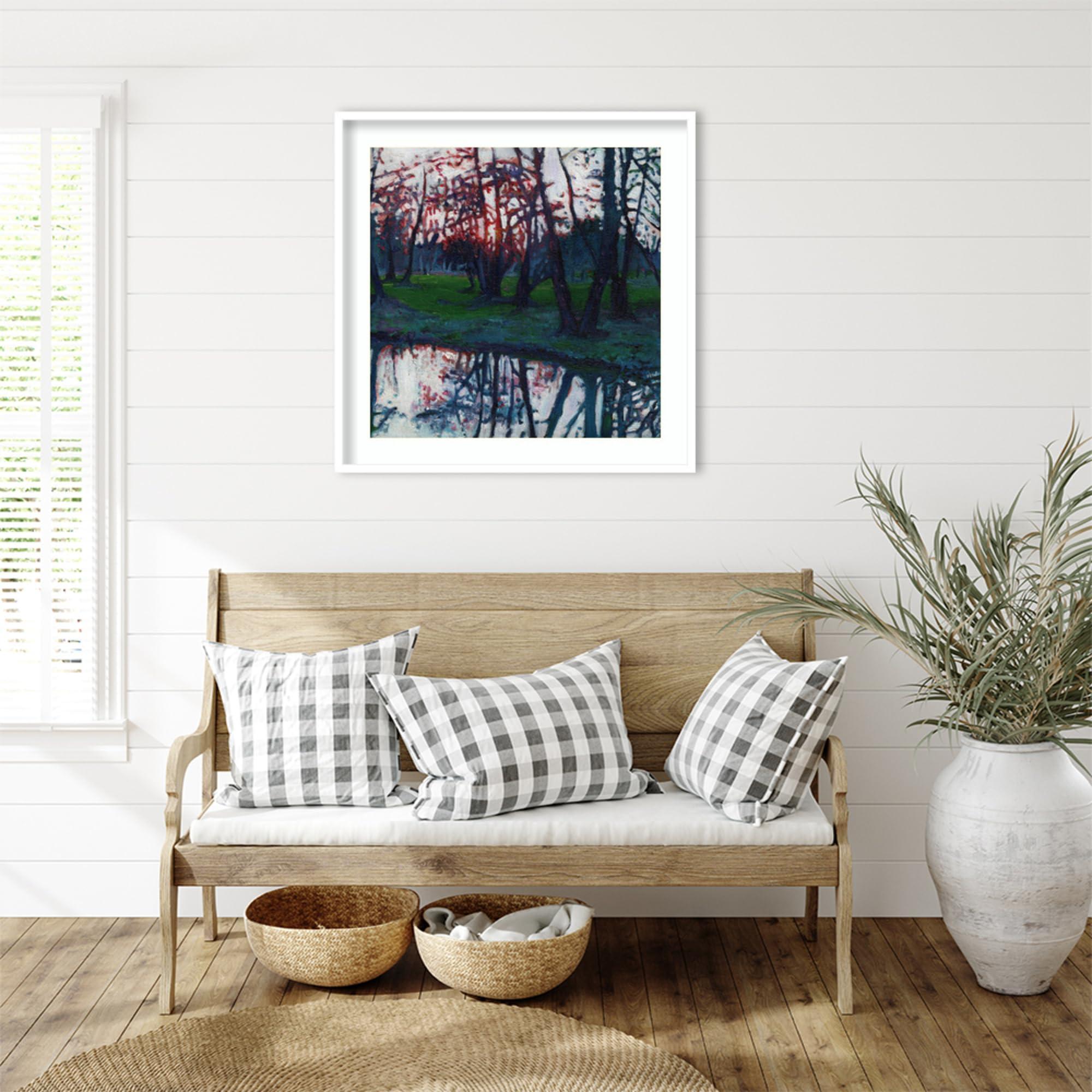 SOPIYRIO SOPIYRIO Abstract Giraffe Stained Glass Window Film Colourful Tree Interesting Animal Privacy Window Film Non-Adhesive Glass Film Decorative Static Cling Film for Home Office 31.5Wx55.1L inch