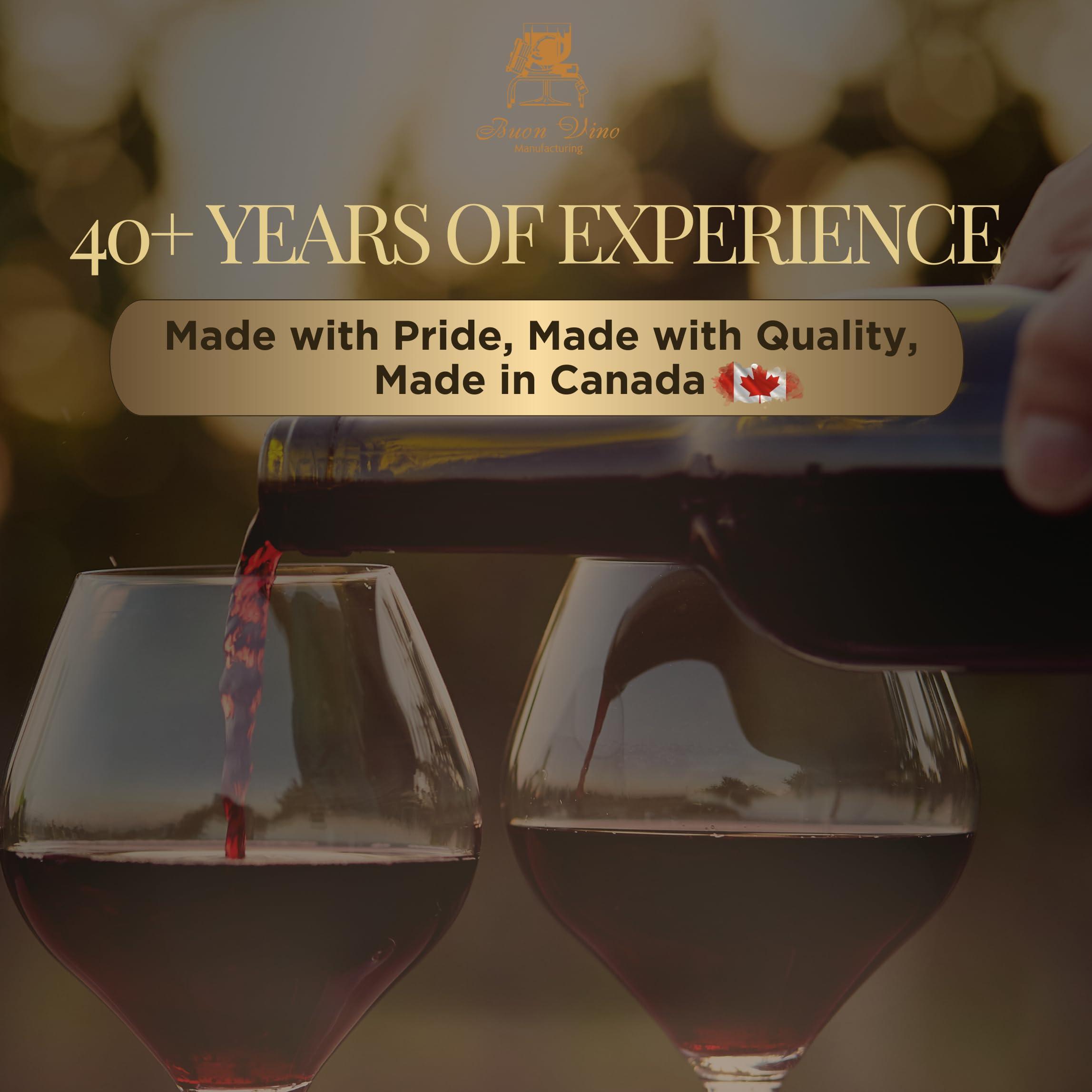 Buon Vino Buon Vino Super Automatic Gravity Bottle Filler - Wine Dispenser Pump Equipment Kit - Best Bottling Siphon Accessories - Liquid Filling Machine Tube Supplies - Tubing Filter Brewing Product