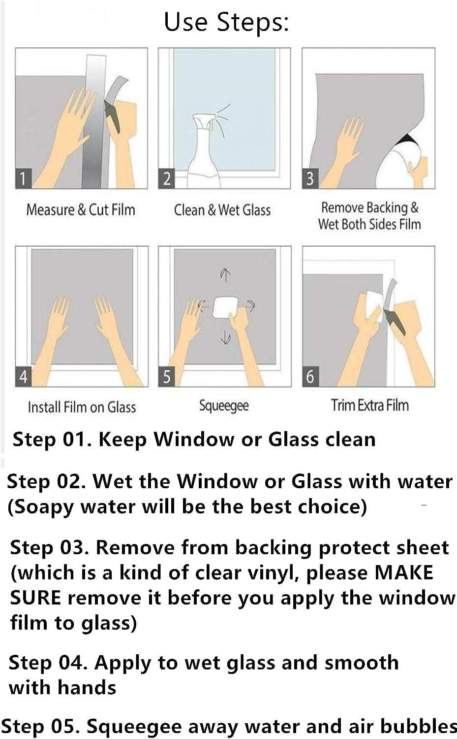 MizuH MizuH Window Stickers Insulated Vinyl Window Film Travel Privacy Window Film Stained Glass Sliding Door Sticker Plane on Air Night Scene Over City Image 17.7 W x 23.6 L lnch Orange Blue