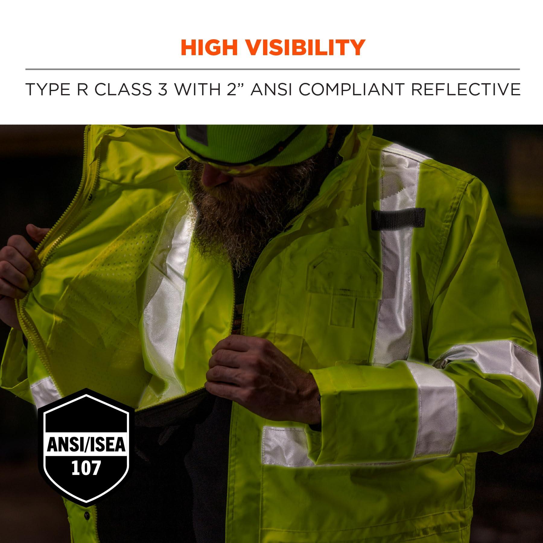 Ergodyne Ergodyne GloWear 8385 ANSI High Visibility 4-in-1 Reflective Safety Jacket