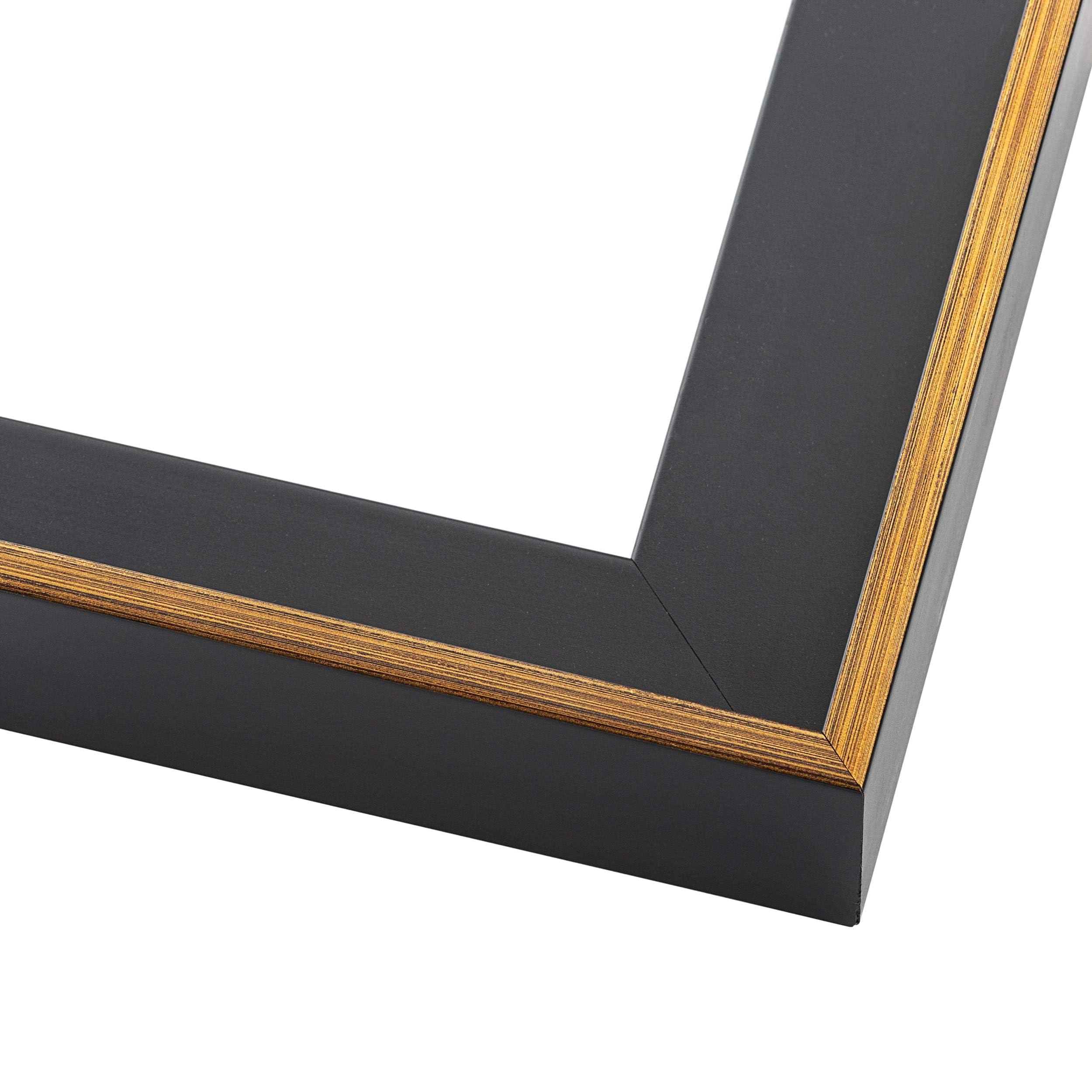 CustomPictureFrames.com CustomPictureFrames.com 26x40 Canvas Frame Gold Solid Wood Floater Frame Width 1 Inches | Interior Frame Depth 1 Inches | Oro Contemporary Canvas Frame Complete with Canvas & Hanging Hardware