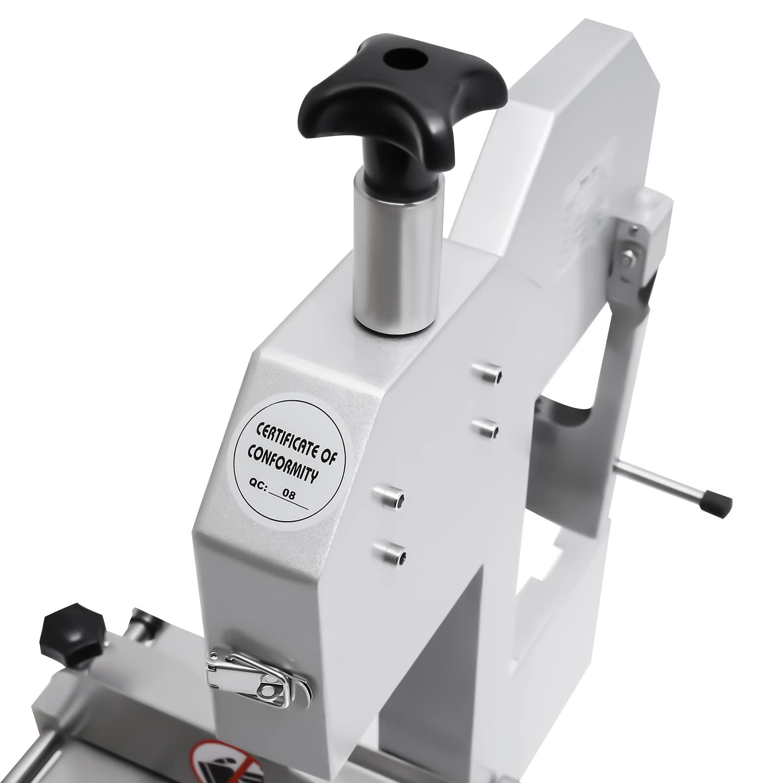 RENFANSHOP 650W Electric Meat & Deli Slicer,110V 60HZ Electric Bone Saw, Adjustable Slice Thickness Stainless Steel Blades & Safe Non-Slip Feet