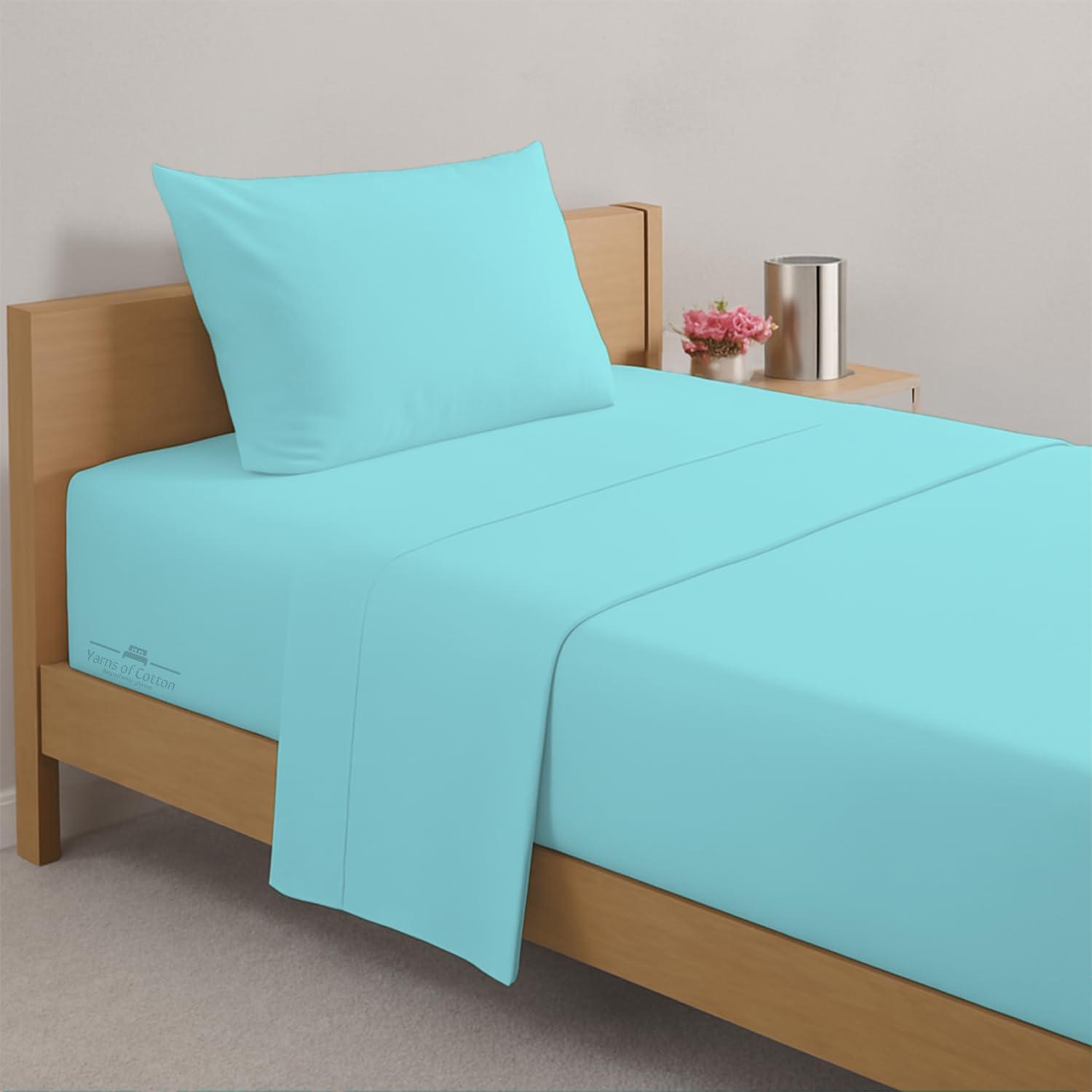 Yarns of Cotton Yarns of Cotton 4 Pcs Sheets for Cot Bunk Bed - 25 in x 75 in Taupe Solid - Cot Size Sheets 4\"-8\" Deep Pocket - Perfect for Cot Size Bunk Beds/Narrow Twin/Rv Bunk/Guest Bed/Camping Cot