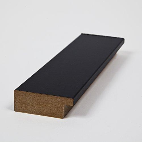 ArtToFrames 18x22 / 18 x 22 Picture Frame Satin Black .. 2'' wide with a 2'' double mat