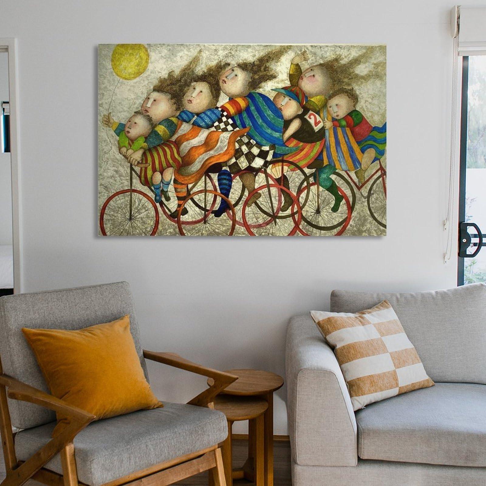 PANER PANER Graciela Rodo Boulanger Prints Paintings Journee A La Campagne Poster Decorative Painting Canvas Wall Art Living Room Posters Bedroom Painting 24x36inch(60x90cm), Unframe-style