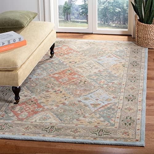 Safavieh SAFAVIEH Heritage Collection 2'3" x 8' Beige / Beige HG316A Handmade Traditional Oriental Premium Wool Runner Rug