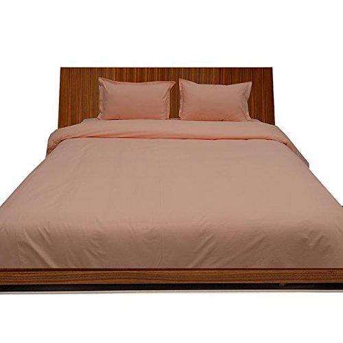 LaxLinen LaxLinen 450 Thread Count 100% Egyptian Cotton Super Quality 1PC Flat Sheet(Top Sheet) Twin Bed/Single Bed Size, Peach Solid