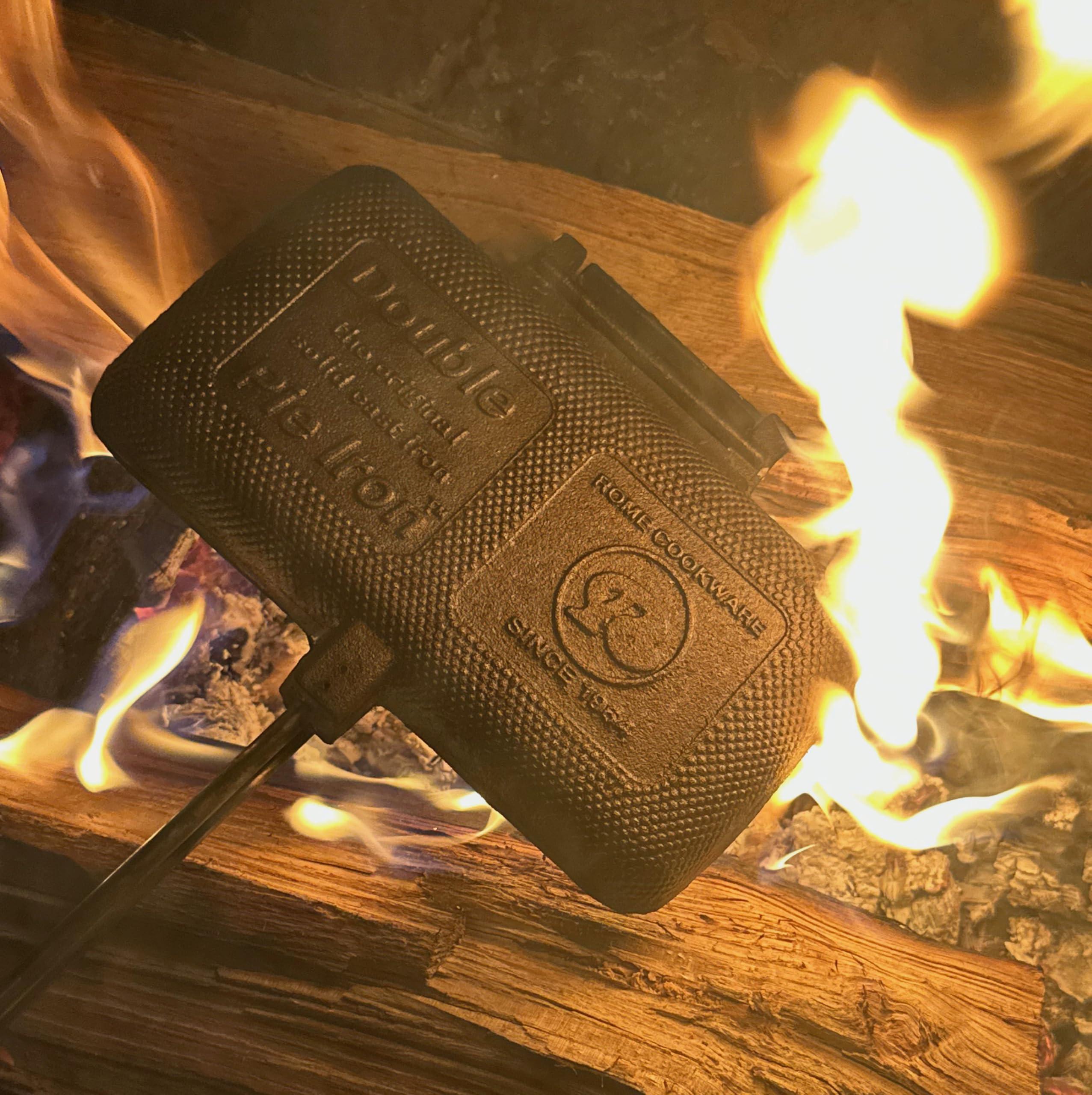 Rome Industries Rome's Double Pie Iron with Steel and Wood Handles