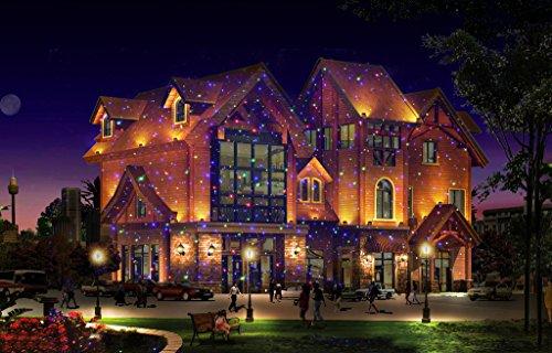 LedMAll LedMall Motion 8 Patterns in 1 Red, Green, and Blue Outdoor Christmas Laser Lights Projector with remote control and Security Lock