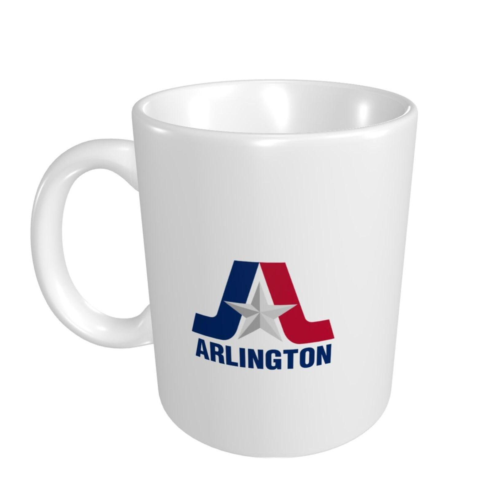 QIZYOQA QIZYOQA Flag Of Arlington, Texas Coffee Mugs 11 Oz Tea Cup Double-Sided Print Mug With Handle Cups Great Gifting Office Home Coffee Mugs