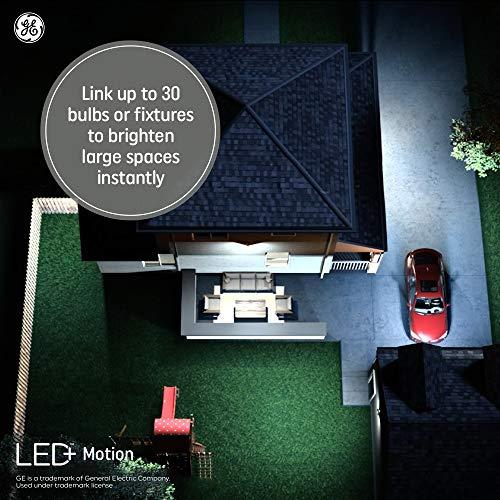 GE GE Lighting LED+ Outdoor Security Flood Light Bulb with Motion Sensor, Warm White, Dusk to Dawn Setting, Medium Base, 90 Watt Replacement, 1 Count (Pack of 1)