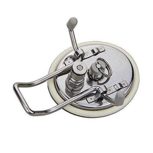 UP100® UP100® Carbonation Corny Beer Keg Lid Cornelius Style in-Built Pin/Ball Lock Gas Disconnect Homebrew Kegging