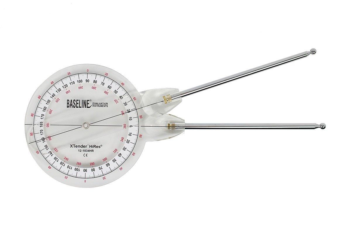 Baseline Baseline 12-1036 Extendable Goniometer, 360 Degree Range, Extendable Arms (10", 36")