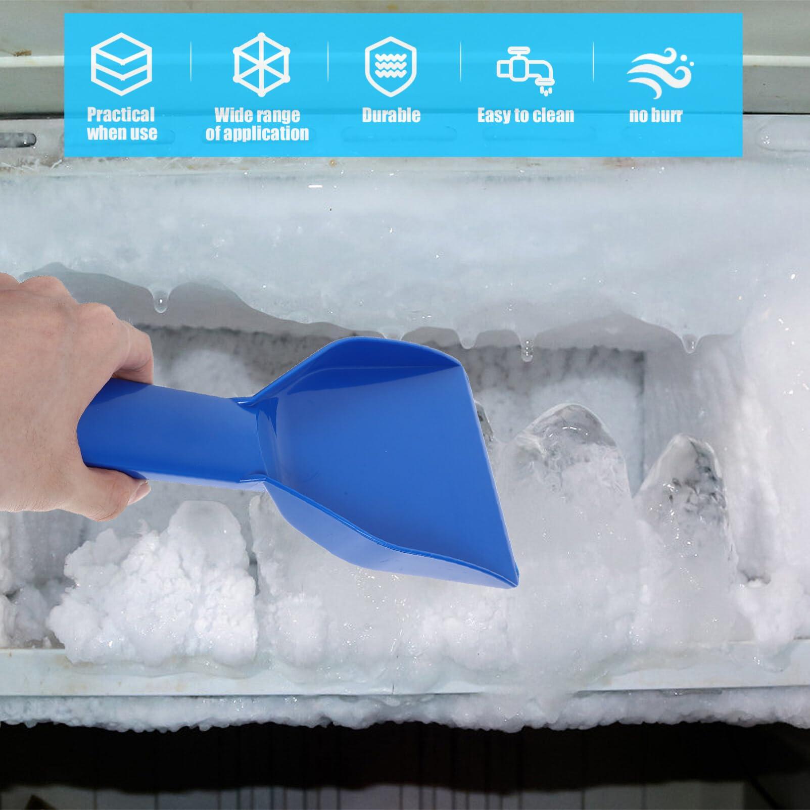 Happyyami Happyyami 3pcs Plastic Freezer Scraper Car Snow Scraper Ice Scraper for Refrigerator Frost Remover Tools Flat Freezer Removal Fridge Defroster Ice Removal Scooper Snow Plow Household Pp