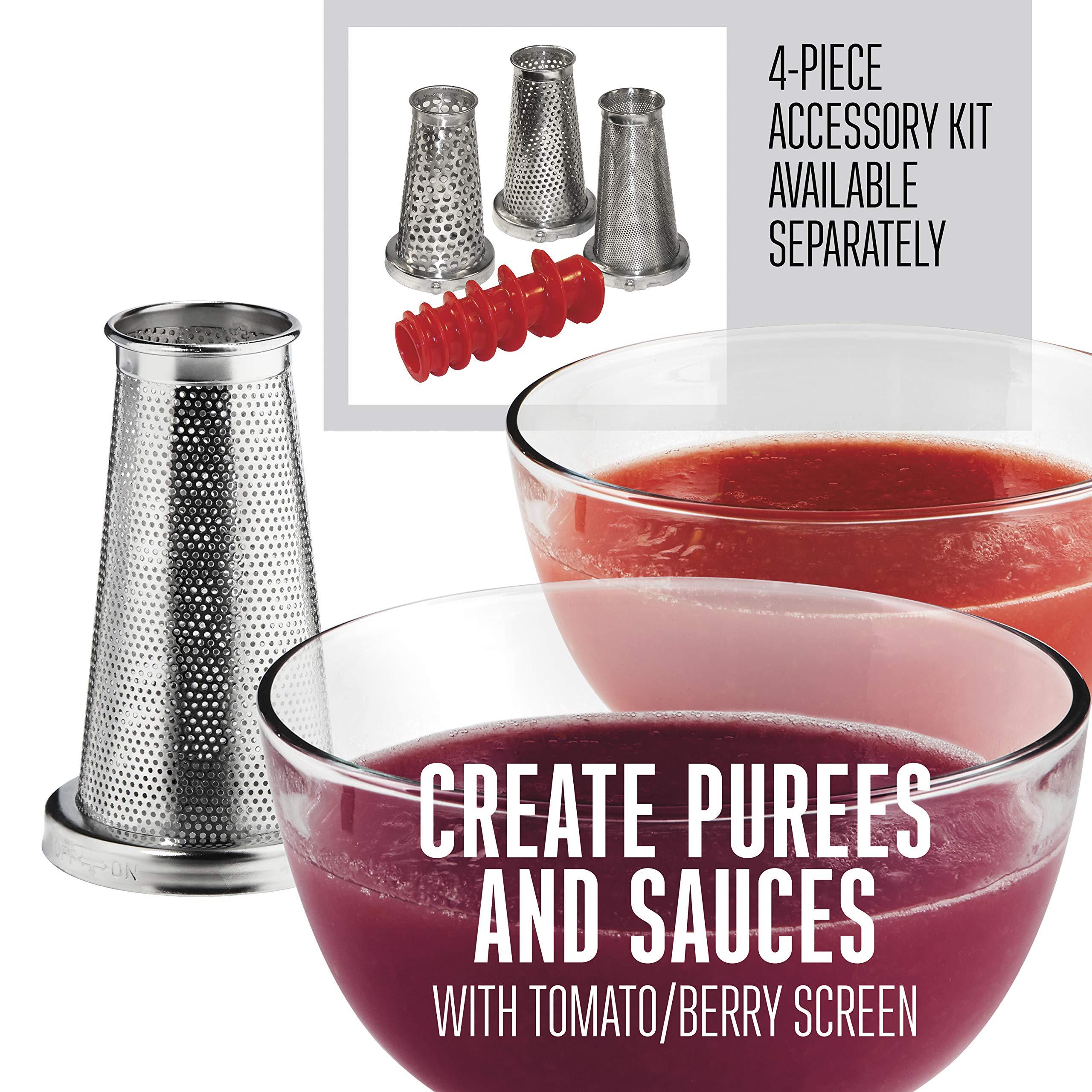 Weston Weston Metal Tomato Strainer, 1 Gallon Hopper, Stainless Steel